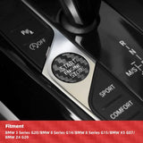 BMW G20 G15 G14 G15 X5 G07 Z4 G29 Carbon Fiber Start Stop Button Trim Cover Interior Engine Start Ignition Switch Overlay