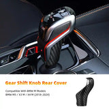 BMW M Series Dry Carbon Fiber Gear Shift Knob Trim Cover Interior Overlay Compatible With M5 X3M X4M 2018-2024
