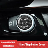BMW Dry Carbon Fiber Start Stop Button Cover Trim for E70 E71 E72 E81 E87 E90 E91 E92 E93 E60 E83 E84 E89 Ignition Button Overlay