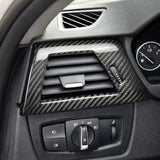 BMW 3 Series F30 F31 F34 & 4 Series F32 F33 F36 LCI Dry Carbon Fiber Driver Side Air Vent Trim Interior Overlay Cover Frame