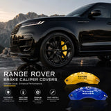 4Pcs Land Rover & Range Rover Brake Caliper Covers | Aftermarket Sport Look Upgrade - Custom Fit, No Modification, Heat Resistant