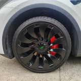 Tesla Model S & Model X Aluminum Brake Caliper Covers Custom Fit Upgrade - Vehicle-Specific Bolt-On Caliper Covers