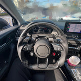 Volante de fibra de carbono personalizado para Audi RS5 / S5 / A5 / RS4 / S4 / A4 2018+