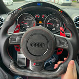 Volante de fibra de carbono personalizado para Audi RS6 / RS7 / S6 / S7 / A6 / A7 / A8