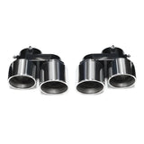 Carbon Fiber Quad Exhaust Tips for BMW X5 X6 X7 G05 G06 G07 2019+ Stainless Steel Bolt-On Exhaust Tailpipe Covers