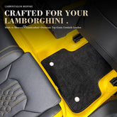 Bespoke Premium Top-Grain Cowhide Leather Floor Mats for Lamborghini | Custom-Fit Luxury Interior Mats