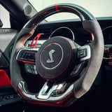 Volante de fibra de carbono Ford Mustang S650/S550 2024+ totalmente personalizado