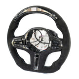Custom Full Leather Steering Wheel for BMW G Series CS Style - LED Display and Full Alcantara