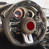 Volante de fibra de carbono personalizado AMG para Mercedes-Benz 2022-2024 para Clase C, CLA, CLS, E, G, GLA, GLB, GLE, GT, S