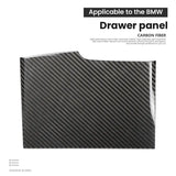 BMW G38 5 Series Carbon Fiber Drawer Trim Cover Interior Storage Drawer Overlay Dry Carbon Fiber Gloss Finish Compatible Fit For G38