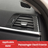 BMW F30 F31 F34 F32 F36 Carbon Fiber Passenger Side Air Vent Trim Cover Interior Overlay Compatible F30/F31/F34/F32/F33/F36