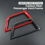 BMW F30 F31 Dry Carbon Fiber Passenger Side Air Vent Trim Cover Interior Overlay for BMW 3 Series F30 F31 Interior Modification