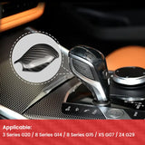Carbon Fiber Gear Shift Knob Lower Cover Trim for BMW G20 G14 G15 G07 G29 Z4 Interior Dry Carbon Center Console Overlay Decoration Piece