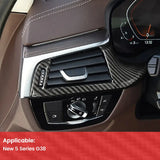 BMW 5 Series G30 G38 F90 Dry Carbon Fiber Left Air Vent Trim Cover Interior Overlay Decorative Trim Replacement