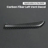 BMW 5 Series G30 Carbon Fiber Left Air Vent Trim Cover Compatible With G31 G38 G32 2018-2022 Interior Styling Overlay