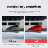 BMW X3 X5 X6 F25 E70 E71 E72 Carbon Fiber Shark Fin Antenna Cover Trim Gloss Black Red Dry Carbon Fiber Overlay