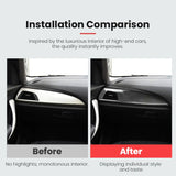 BMW F20 F21 F22 Dry Carbon Fiber Passenger Dashboard Trim Cover Interior Overlay Fit for 1 Series 2 Series