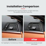 BMW F30 F31 F34 F32 F36 Carbon Fiber Passenger Side Air Vent Trim Cover Interior Overlay Compatible F30/F31/F34/F32/F33/F36