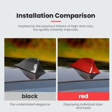 BMW F10 F18 F01 F02 F04 Dry Carbon Fiber Shark Fin Antenna Cover Trim Gloss Black Red Roof Antenna Overlay