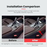 Dry Carbon Fiber Gear Shift Frame Trim Cover for BMW 5 Series G30 G31 G38 2018-2022 & 6 Series GT G32 2018-2021 Center Console Gear Panel Overlay