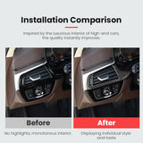 BMW 5 Series G30 G38 F90 Dry Carbon Fiber Left Air Vent Trim Cover Interior Overlay Decorative Trim Replacement
