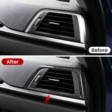 BMW F30 F31 Dry Carbon Fiber Passenger Side Air Vent Trim Cover Interior Overlay for BMW 3 Series F30 F31 Interior Modification