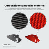 BMW F10 F18 F01 F02 F04 Dry Carbon Fiber Shark Fin Antenna Cover Trim Gloss Black Red Roof Antenna Overlay