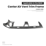 BMW 5 Series G38 Carbon Fiber Dashboard Air Vent Frame Interior Trim Cover Dry Carbon Fiber Overlay