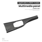 BMW 3 Series 4 Series F30 F31 F32 F36 M3 F80 M4 F82 Interior Right Multimedia Panel Dry Carbon Fiber Trim Cover 2012-2018