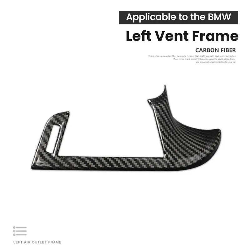 BMW 5 Series G30 G38 F90 Dry Carbon Fiber Left Air Vent Trim Cover Interior Overlay Decorative Trim Replacement