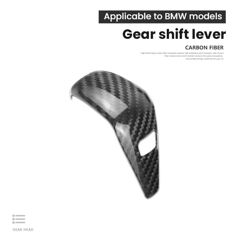 BMW 3 Series G20 Carbon Fiber Gear Shift Trim Cover Interior Shifter Decoration Fit G14 G15 G07 G29 Compatible With 8 Series X5 Z4