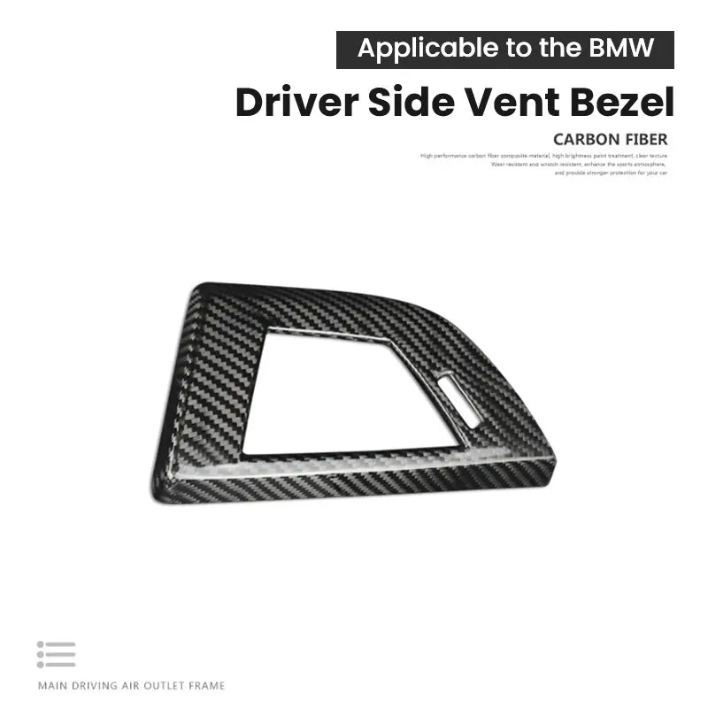 BMW 1 Series F20 F21 F22 / 2 Series F22 Dry Carbon Fiber Air Vent Trim Cover Interior Vent Frame Decoration