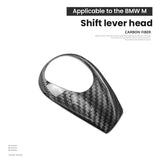 BMW M3 M5 M6 Carbon Fiber Gear Shift Knob Trim Cover Interior Overlay Compatible 2005-2013 E90 E60 E63 M Models