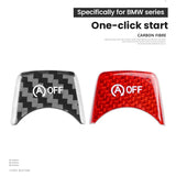 BMW F30 F31 F32 F33 Dry Carbon Fiber Start Stop Button Cover Interior Trim Overlay Ignition Switch Button Decoration