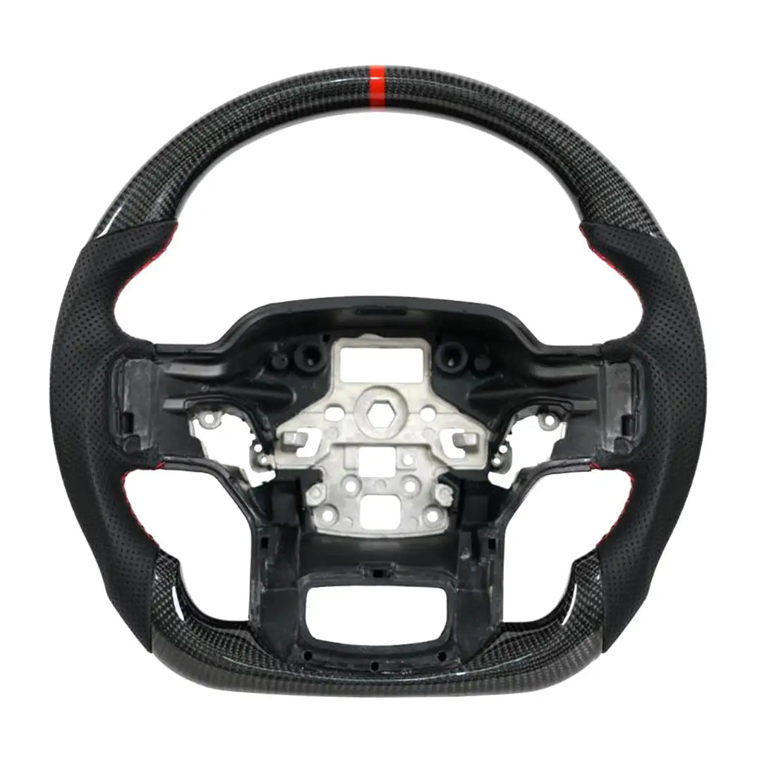 Carbon Fiber Steering Wheel for Ford F-150 (2021–2024) | Direct Replacement | Custom Steering Wheel | Carbon Fiber | Enhanced Grip, Lightweight Performance, and Sporty Interior Upgrade