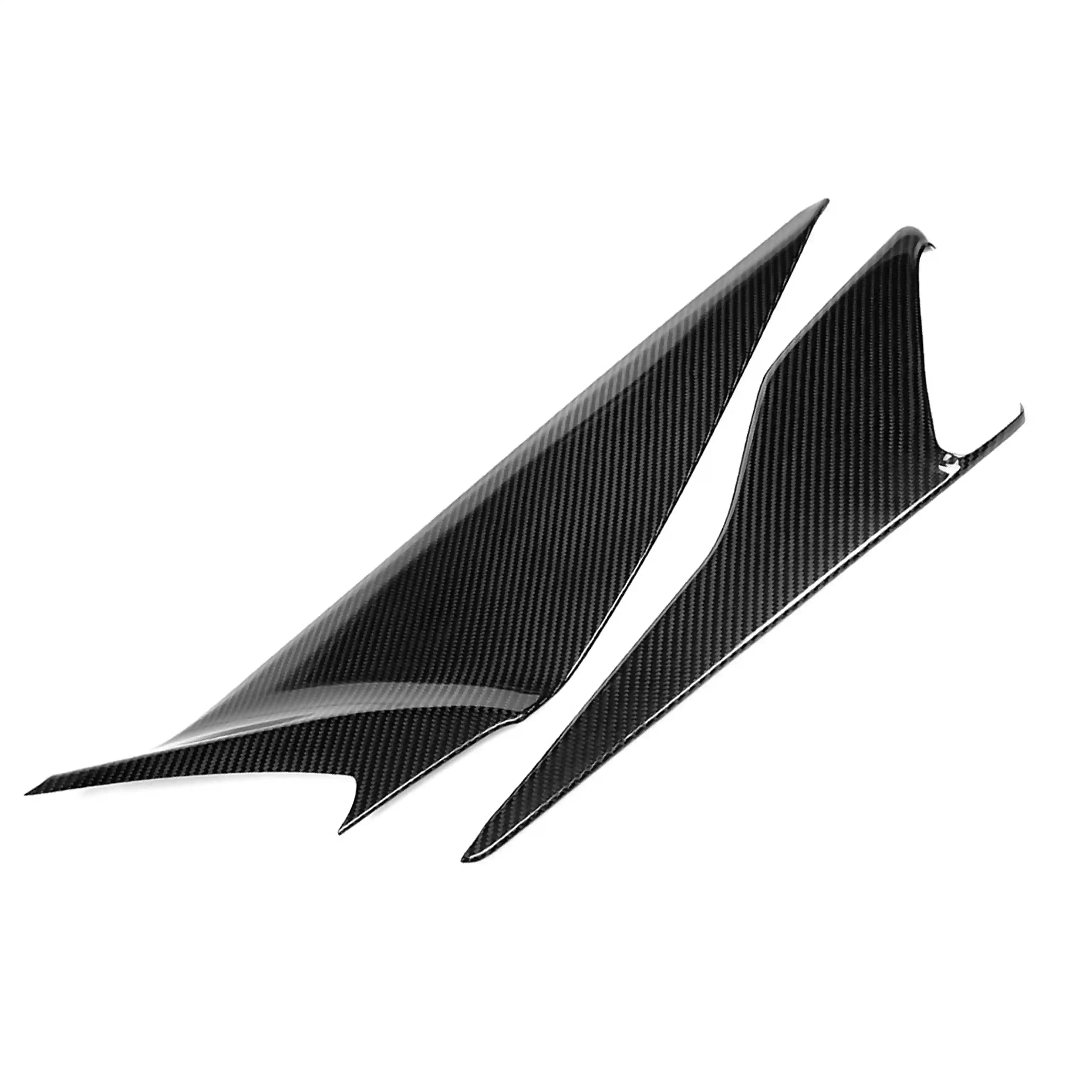 Corvette C8 Carbon Fiber Center Console Side Trim Covers (2020–2024)