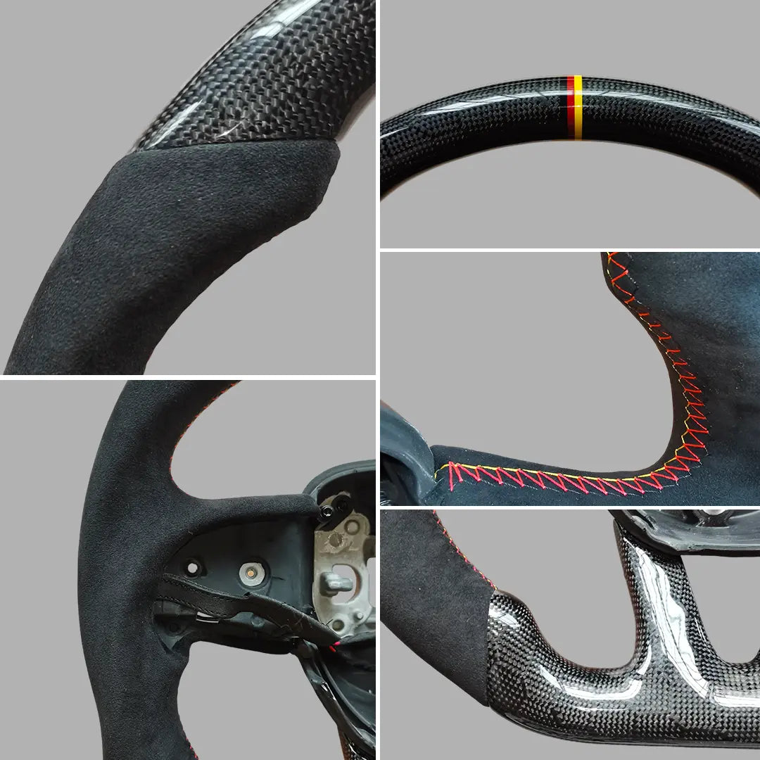CarbonTailor Forged Carbon Fiber Steering Wheel for Dodge Charger &amp; Challenger (Hellcat / Scat Pack / R/T)