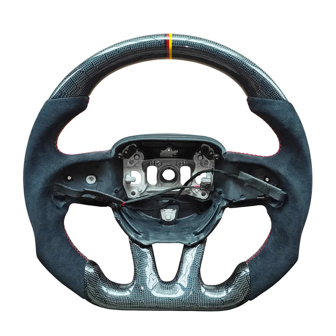 CarbonTailor Forged Carbon Fiber Steering Wheel for Dodge Charger &amp; Challenger (Hellcat / Scat Pack / R/T)