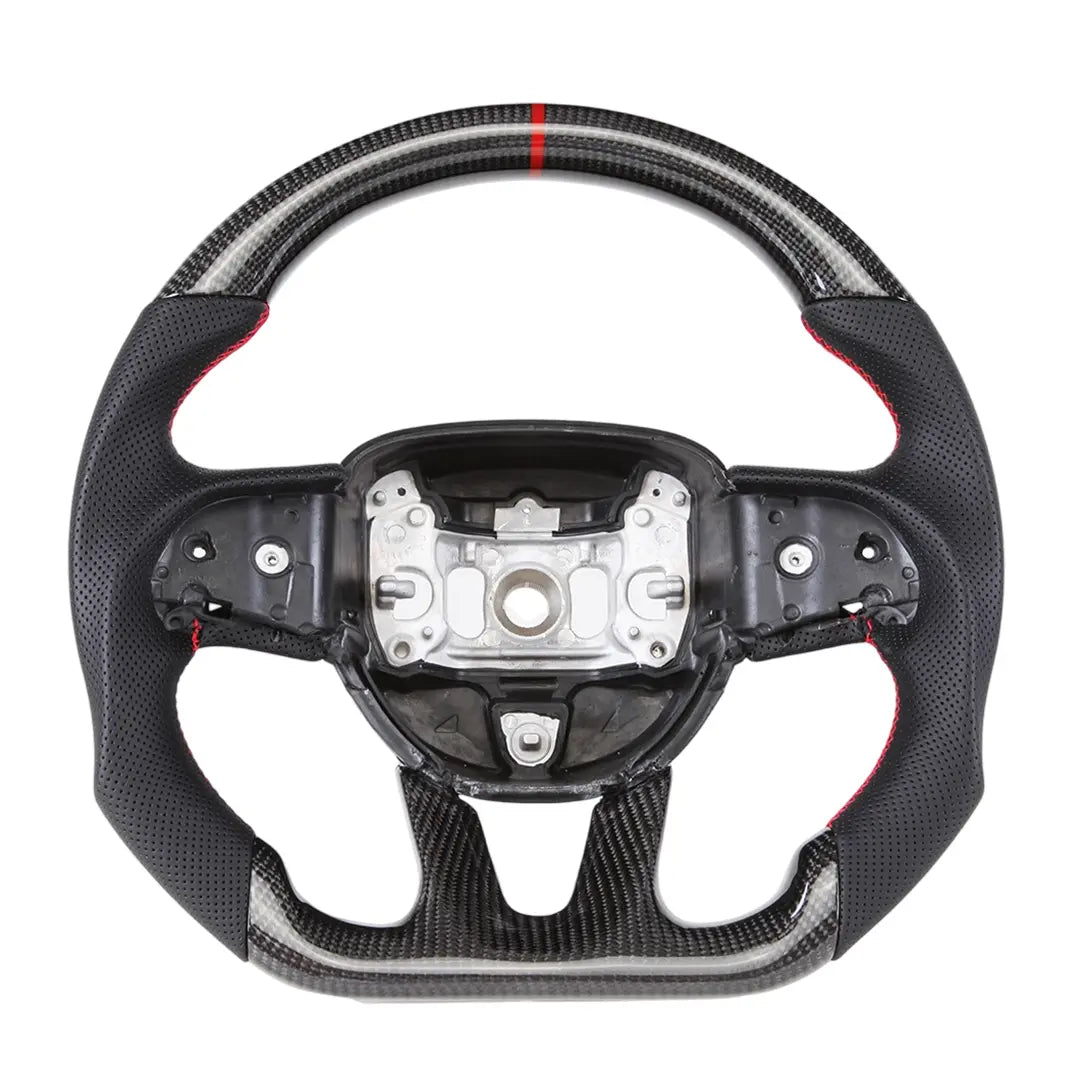 CarbonTailor Forged Carbon Fiber Steering Wheel for Dodge Charger &amp; Challenger (Hellcat / Scat Pack / R/T)