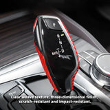 BMW Carbon Fiber Gear Shift Trim Cover 5 6 7 Series X3 X4 Interior Shifter Sticker Compatible 2016-2020