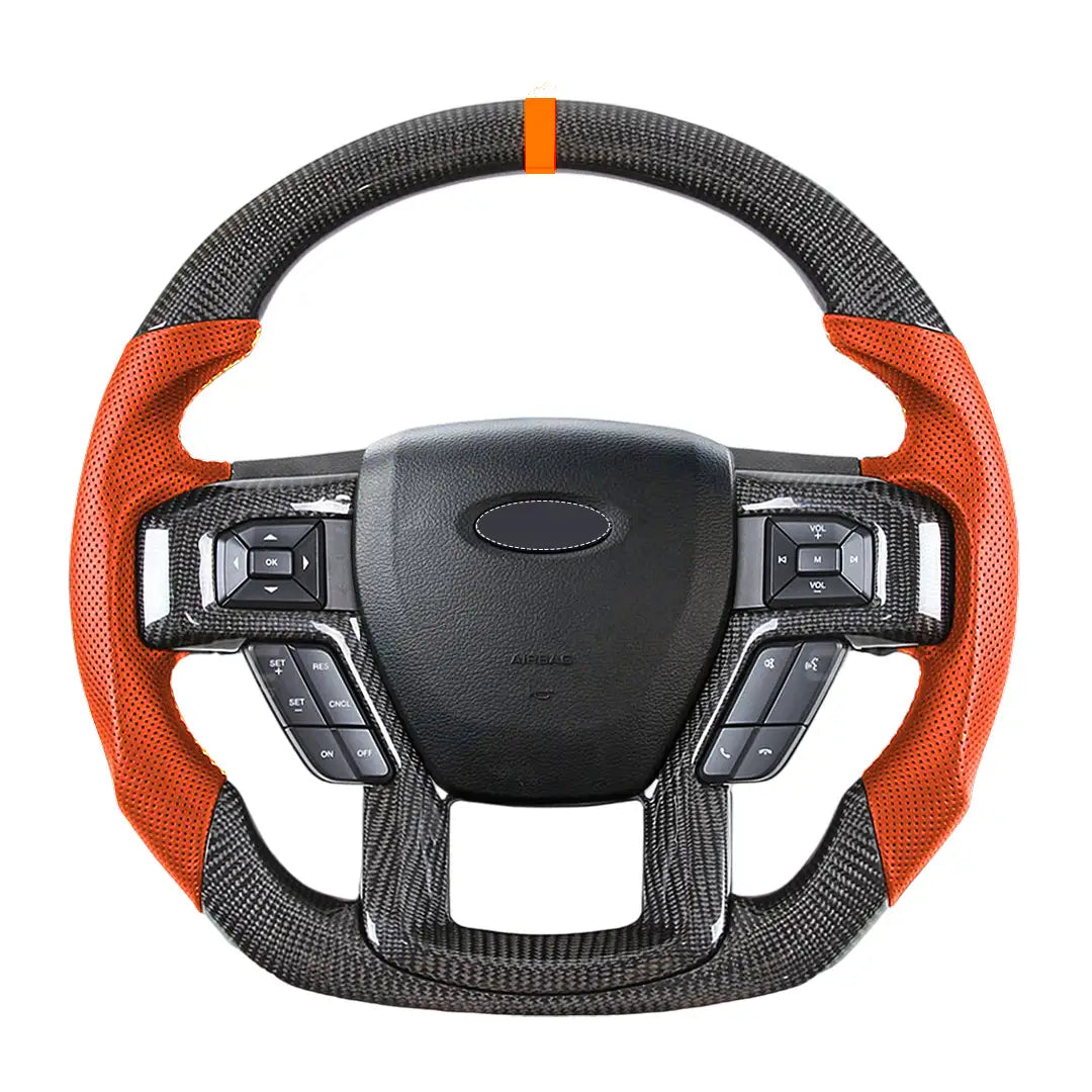 Ford Performance Carbon Fiber Steering Wheel – Fits F-150 2015-2020 & Raptor 2020-2024