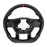 Carbon Fiber & Perforated Leather Steering Wheel for Ford F-150 Raptor 2015–2020 | U.S. Stock, Ready to Ship