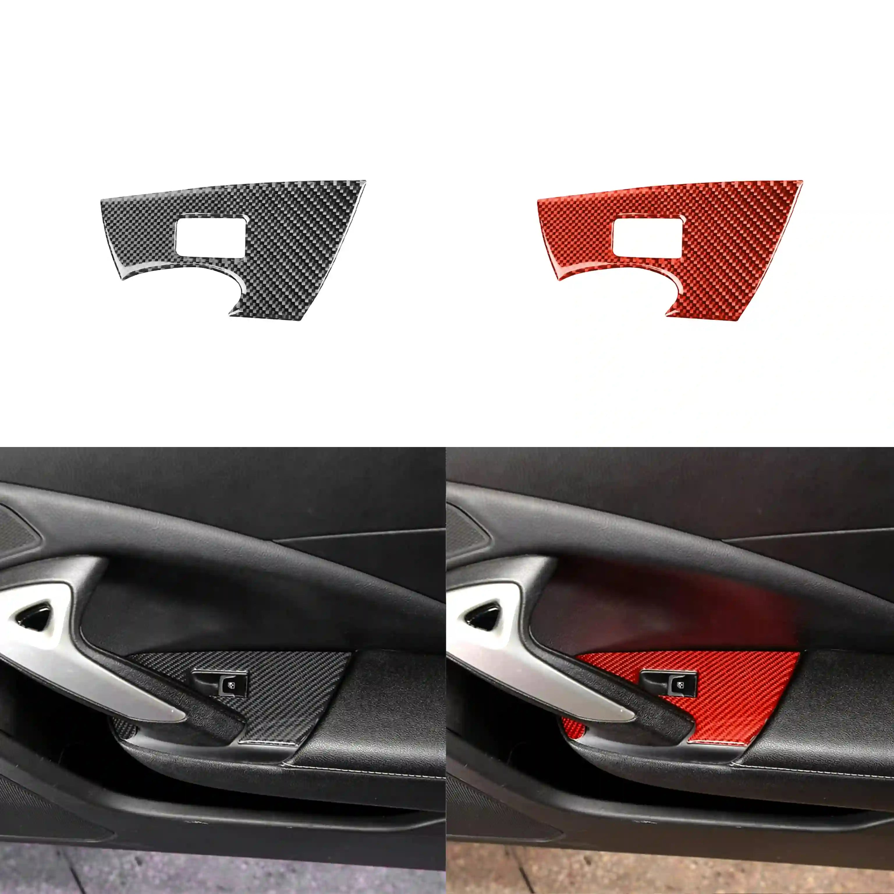 Carbon Fiber Door Panel Trim Overlay | Corvette C7 (2014–2019)