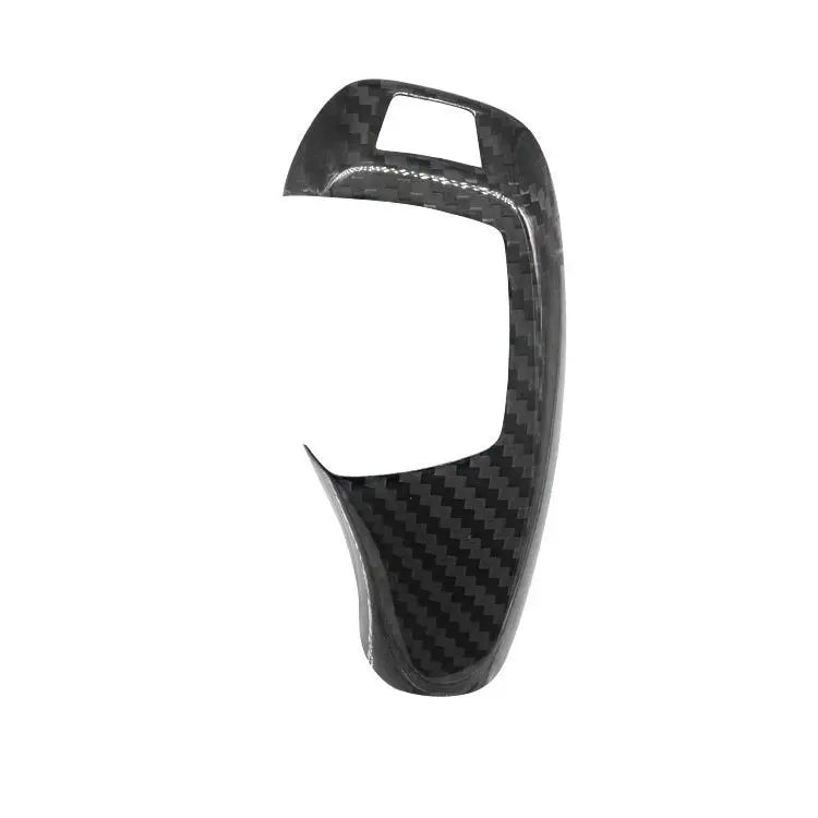 Real Dry Carbon Fiber Gear Shift Knob Cover Trim Fit for BMW F20 F30 F10 F15 Interior Overlay