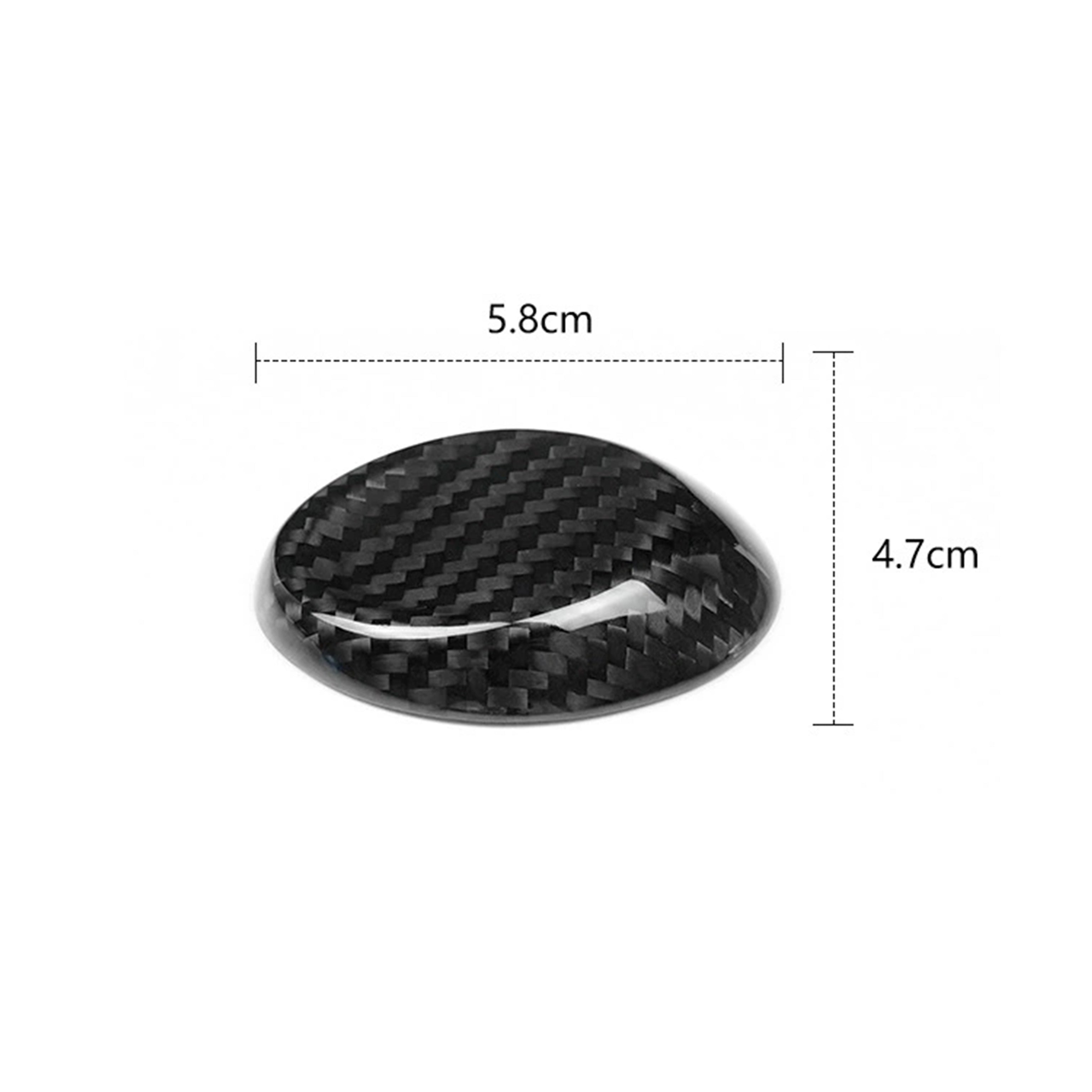 Carbon Fiber Shift Knob Top Chrome Delete Cover for Chevy Camaro (2016–2024)