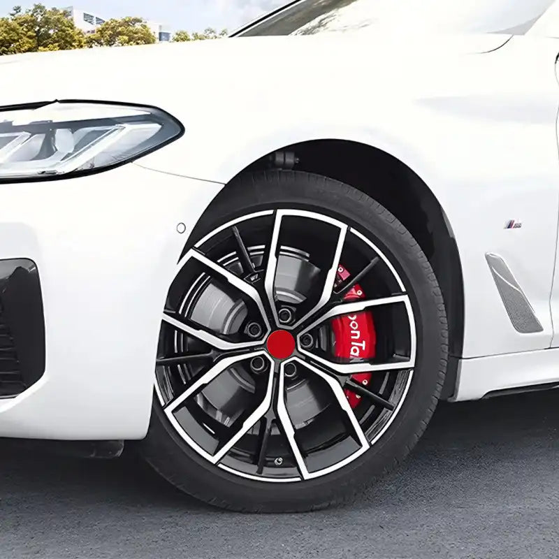 CarbonTailor Cubre pinzas de freno de aluminio de primera calidad para BMW – Juego de 4 piezas, fácil instalación, compatible con la mayoría de los modelos BMW (series 1-7, X3-X7, Z4)