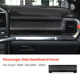 Ford F150 F250 2021-2025 Real Carbon Fiber Dashboard Trim Overlay Interior Panel Cover Compatible With Truck Interior Styling Upgrade