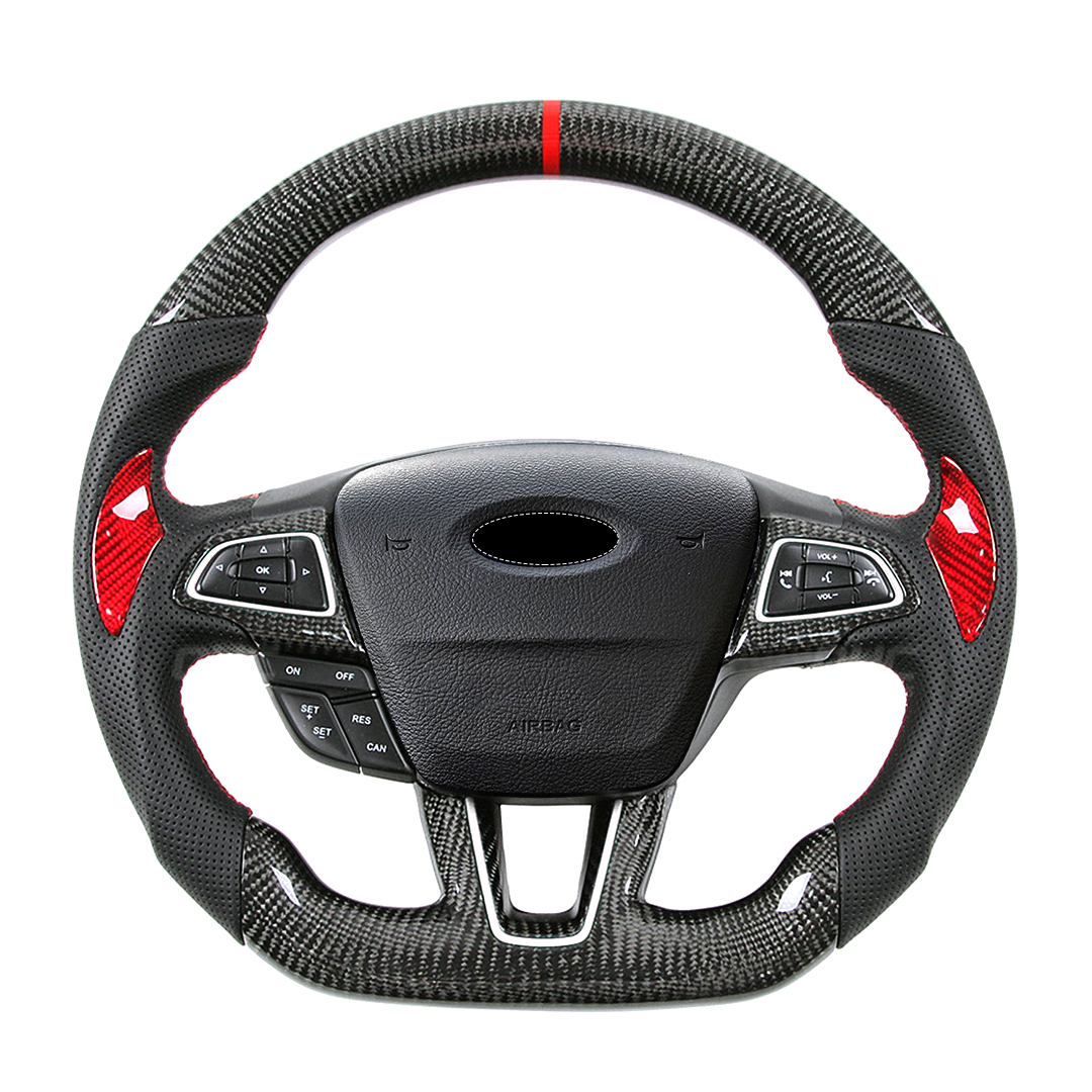 CarbonTailor Carbon Fiber Steering Wheel for 2015–2019 FORD FOCUS – Upgrade Your Driving Experience