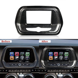 Carbon Fiber Infotainment Radio Screen Trim Cover for Chevy Camaro (2016–2024)