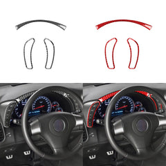 Carbon Fiber Gauge Cluster Surround Trim Overlay (3pcs) for Corvette C6 (2005–2013)